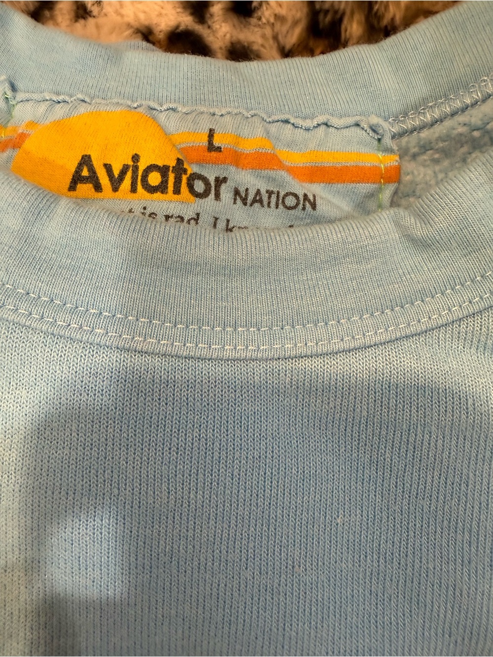 AVIATOR NATION 5 STAR SIZE LARGE BLUE Gently used - Picture 2 of 2